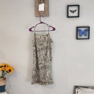 Vintage paisley slip dress